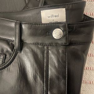 Aritzia “Wilfred” Leather pants